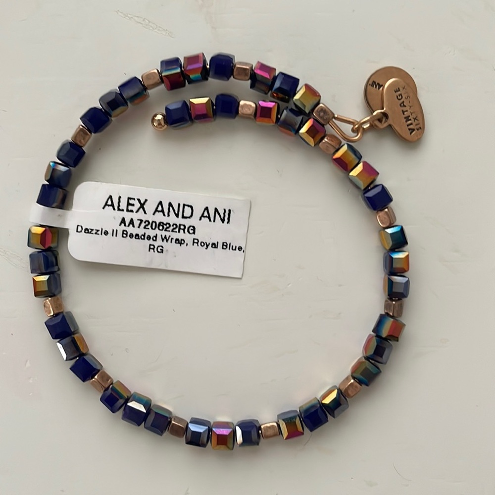 Alex and Ani Dazzle II Beaded Wrap bracelet